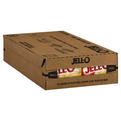 HEINZ Jell-O relleno en tarta cortada, mostrando firmeza y corte limpio