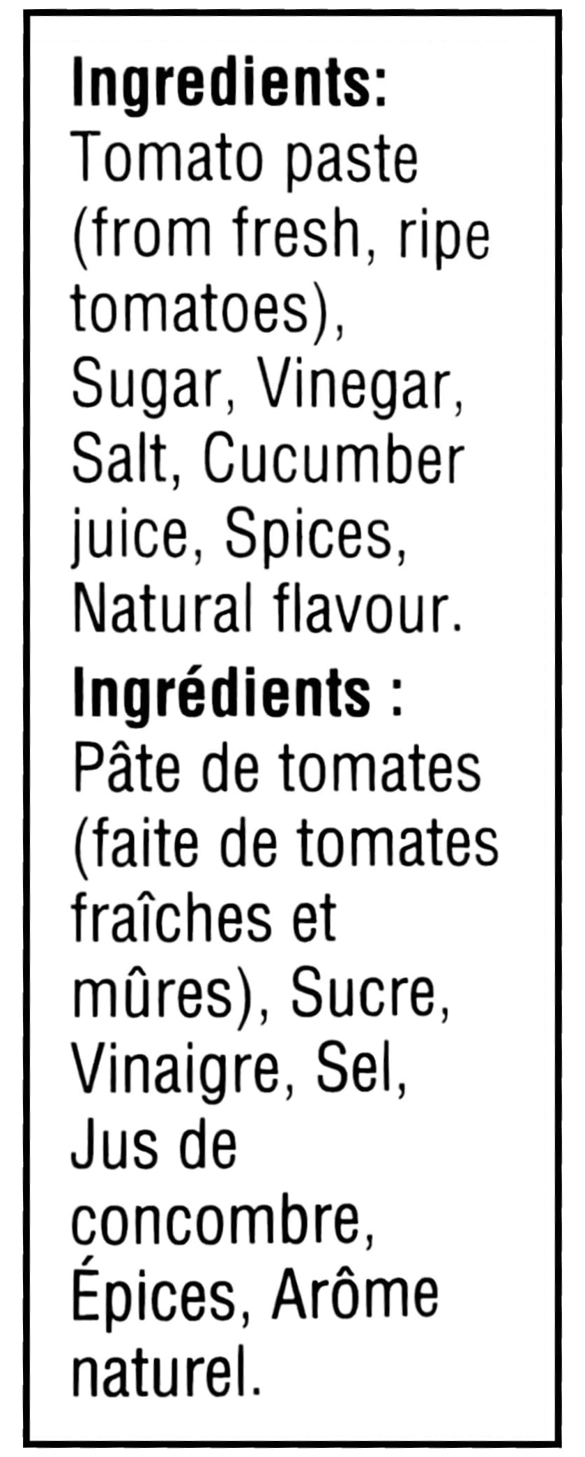 HEINZ etiqueta legible con sabor a pepinillo y detalles