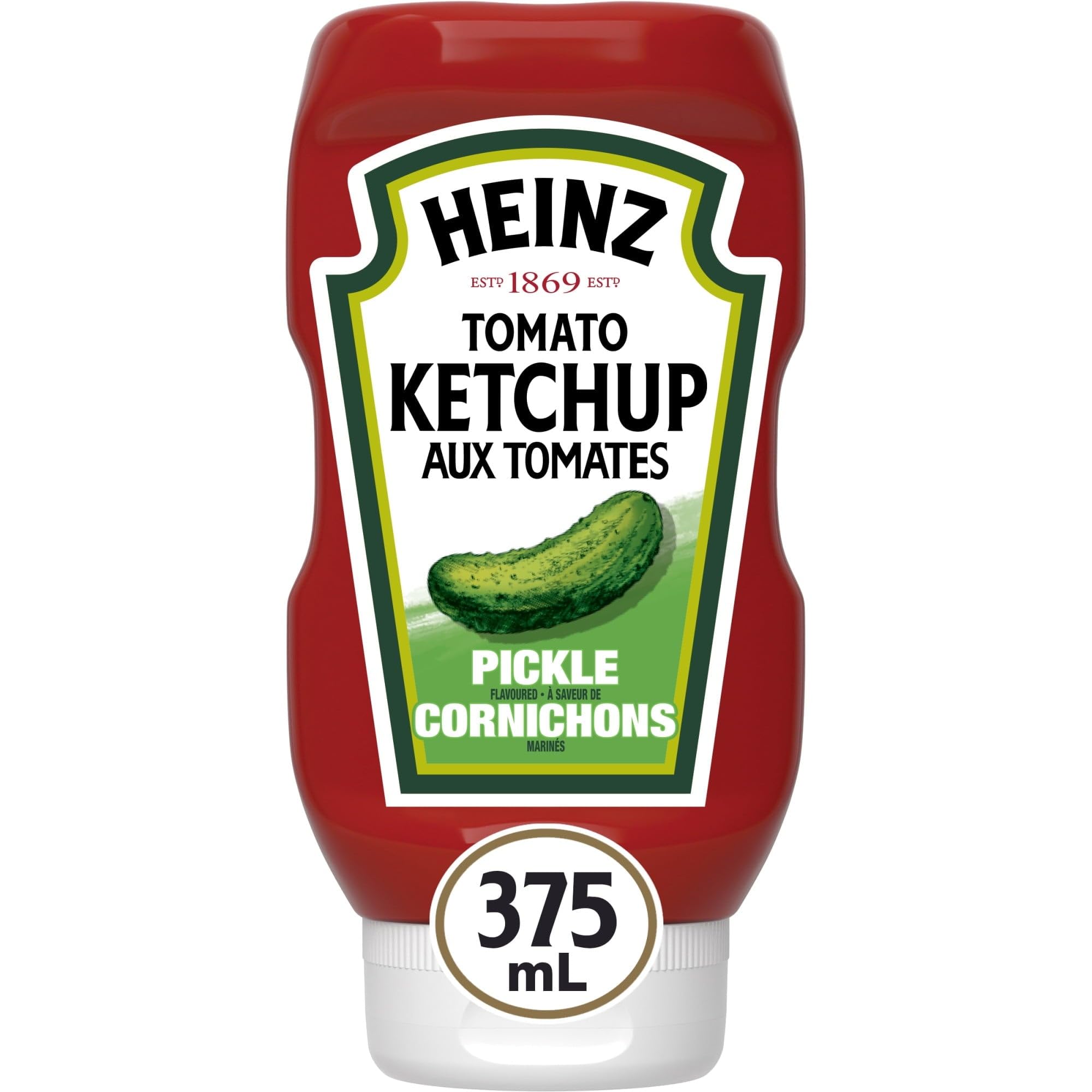 HEINZ botella frente con diseño y fácil exprimido