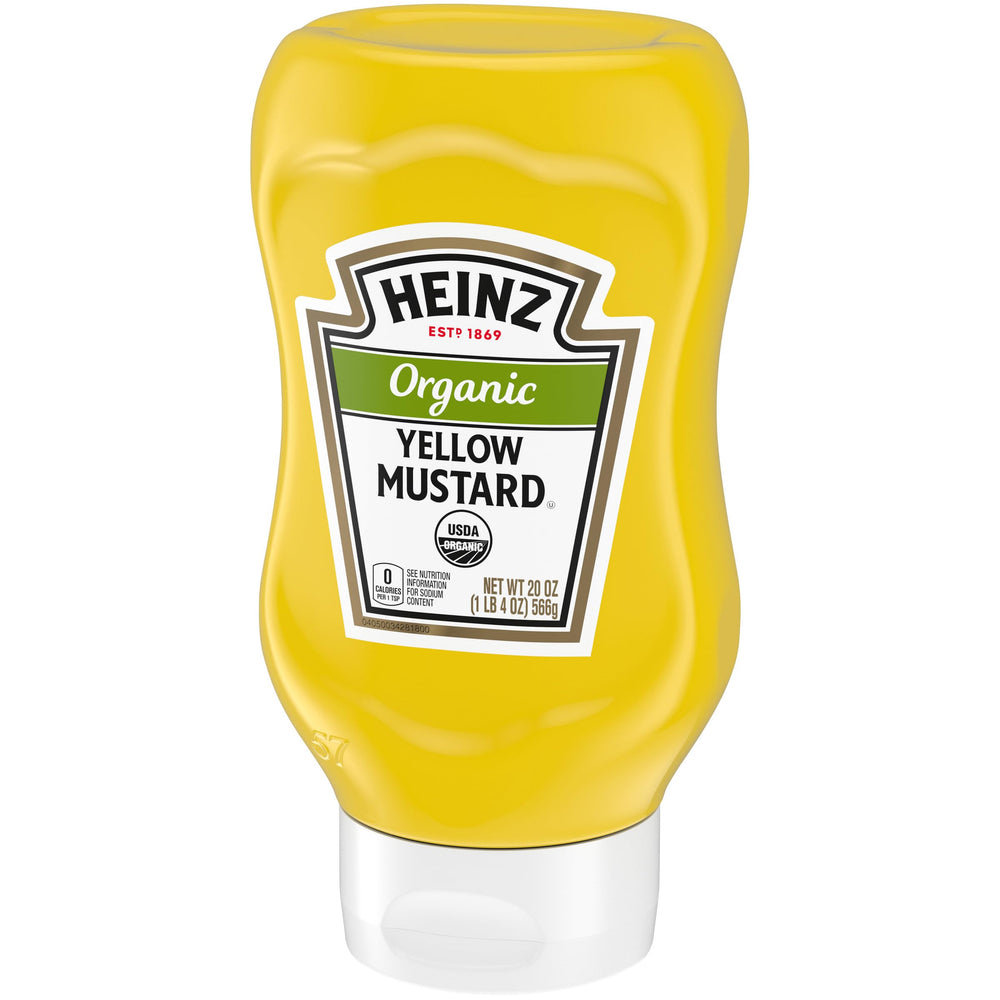 Heinz mostaza seis botellas presentadas para compras por volumen