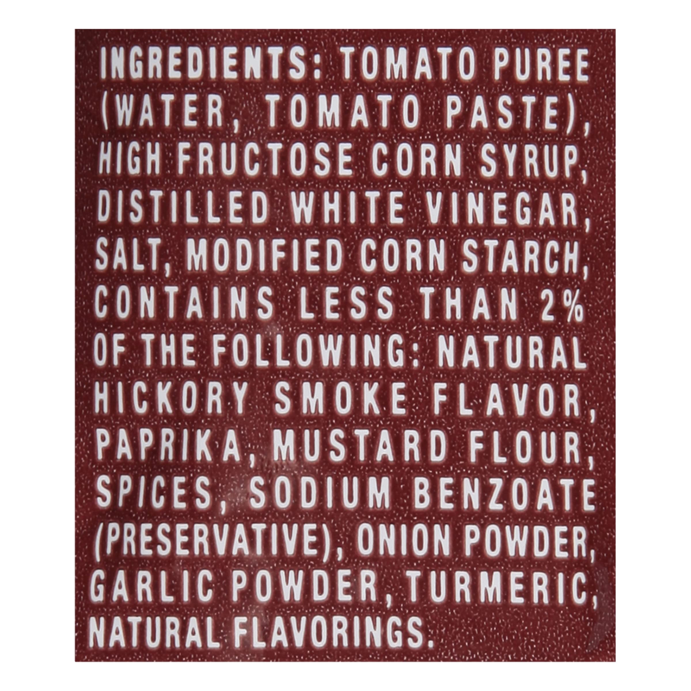 HEINZ sobre doblado listo para abrir con etiqueta visible para higiene