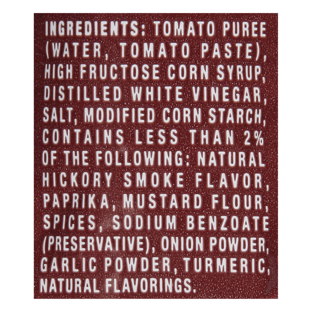 HEINZ sobre doblado listo para abrir con etiqueta visible para higiene