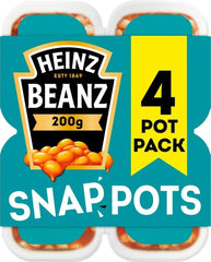 HEINZ vista frontal del envase Snap Pots con frijoles listos para servir