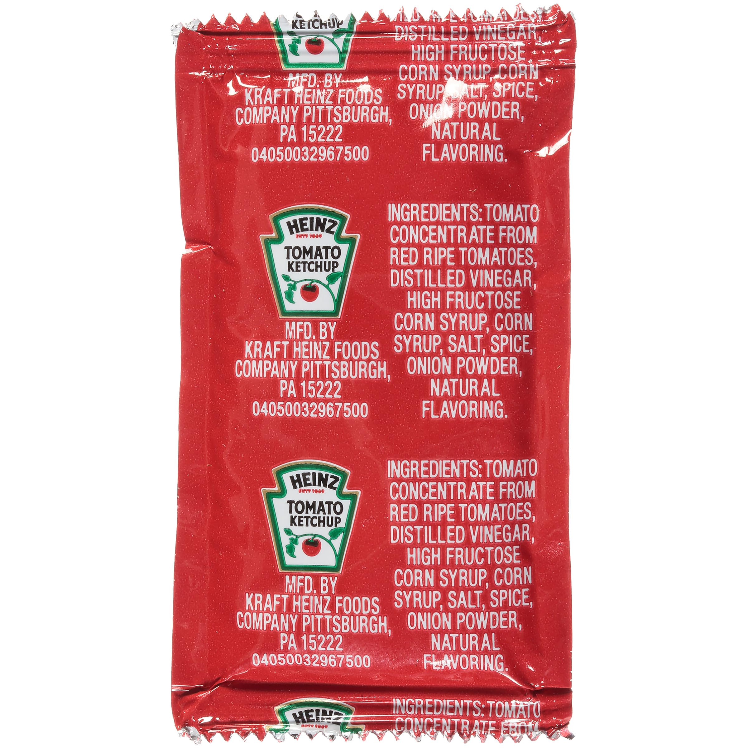 HEINZ sobres colocados en barra de restaurante, servicio ágil