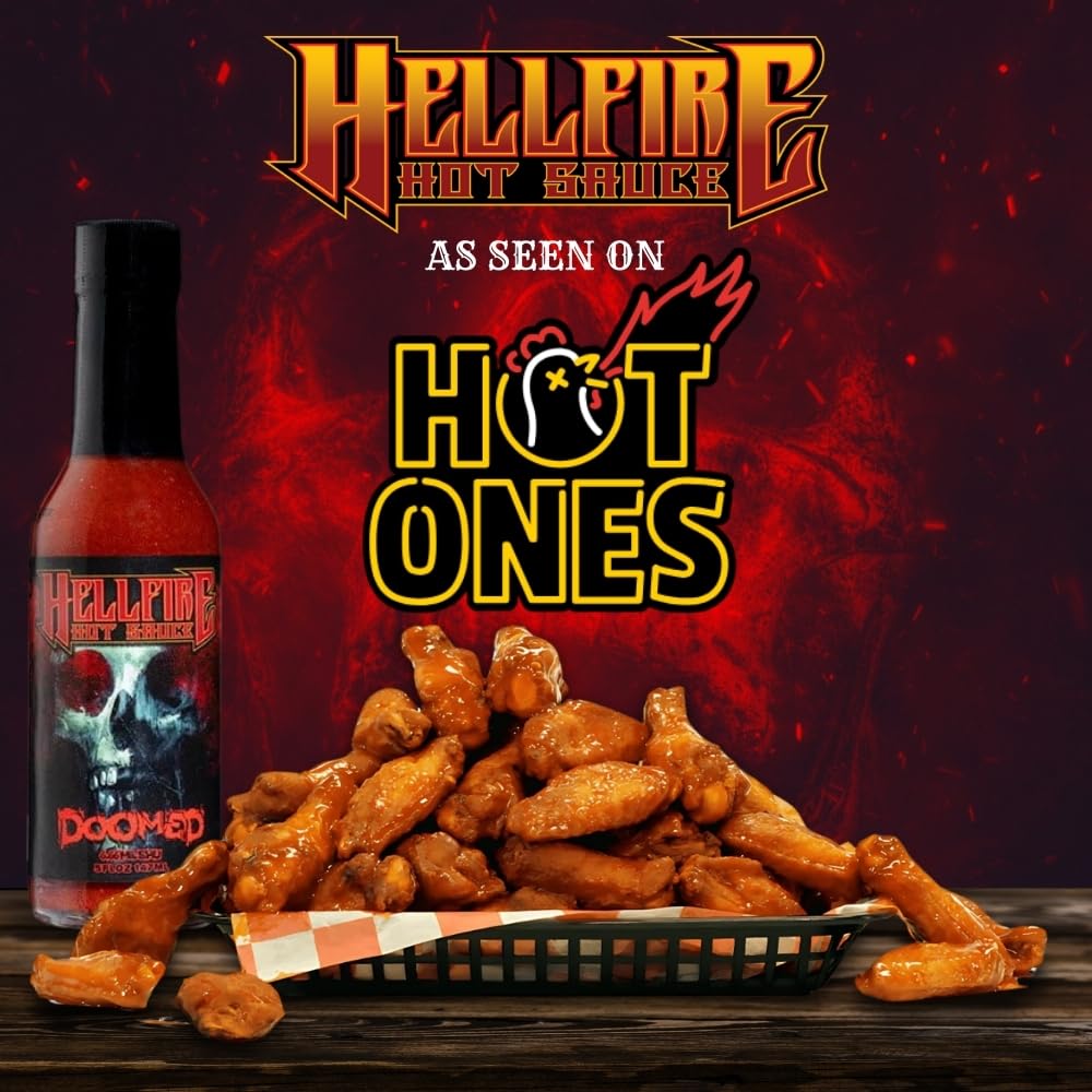 Hell Fire primeros planos de chiles usados en la mezcla destacando origen natural