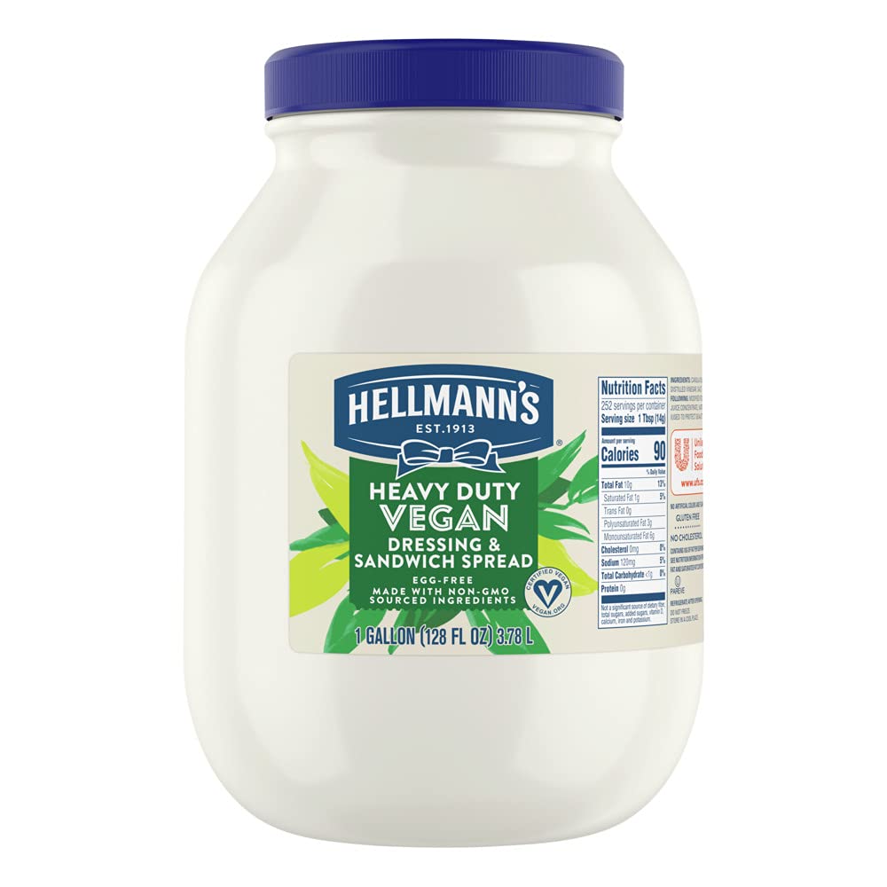 Hellmann's galón frente mostrando envase profesional y volumen