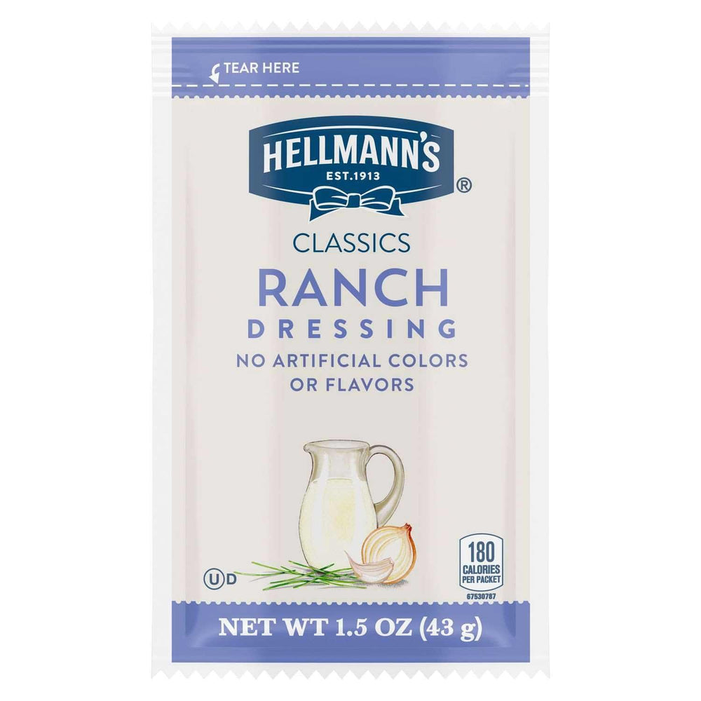 Hellmann's empaque frontal con 102 sobres, presentación profesional y confianza