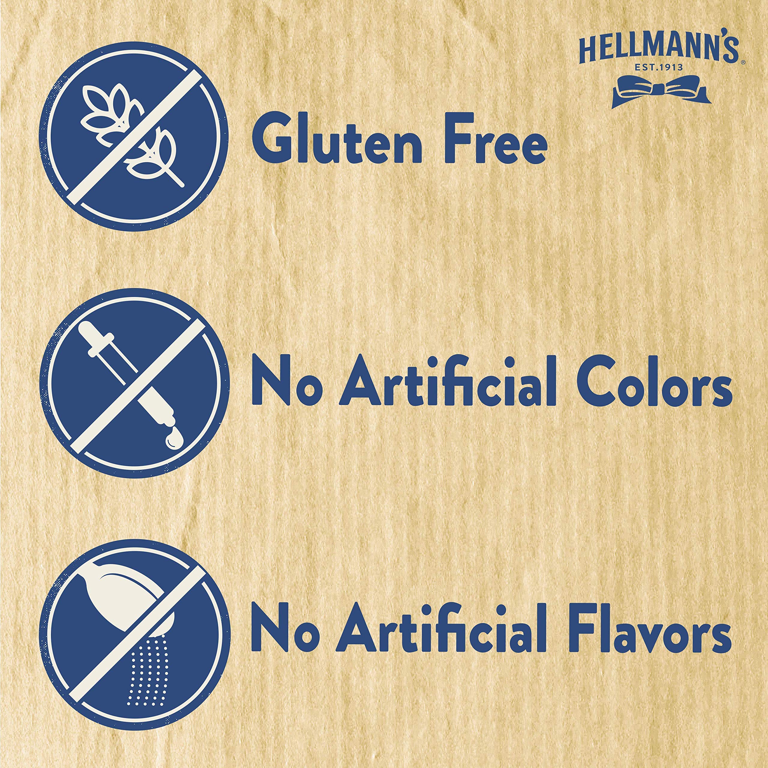 HELLMANN'S etiqueta con lista de ingredientes para transparencia y confianza