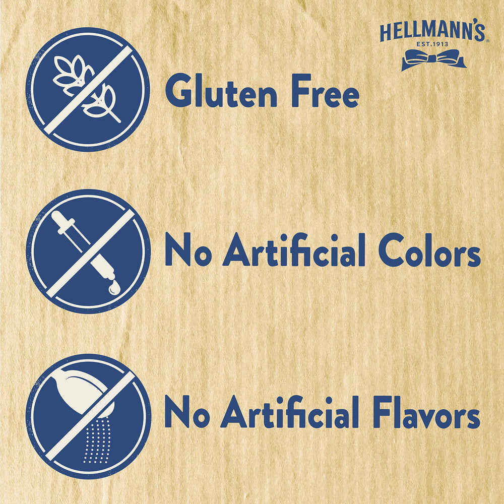 HELLMANN'S etiqueta con lista de ingredientes para transparencia y confianza