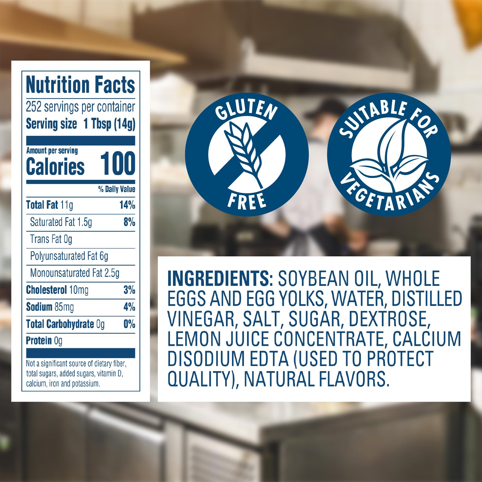 HELLMANN'S textura espesa en cuchara, muestra cremosidad y capacidad de unión