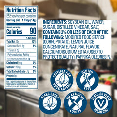 Hellmann's detalle de textura cremosa ofreciendo buena untabilidad