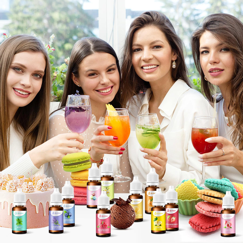 Herbeklab escena de cocina con repostería demostrando uso práctico y creative