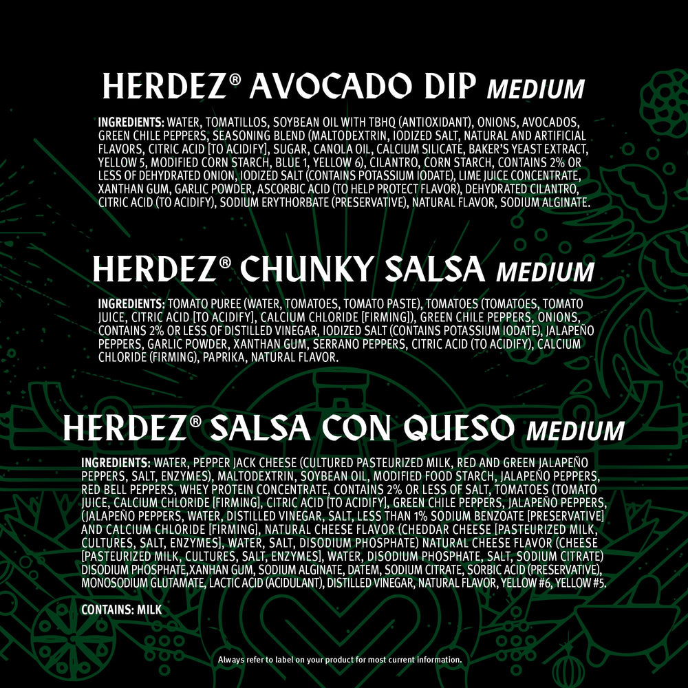 HERDEZ textura de avocado dip con aguacate real y aspecto untuoso