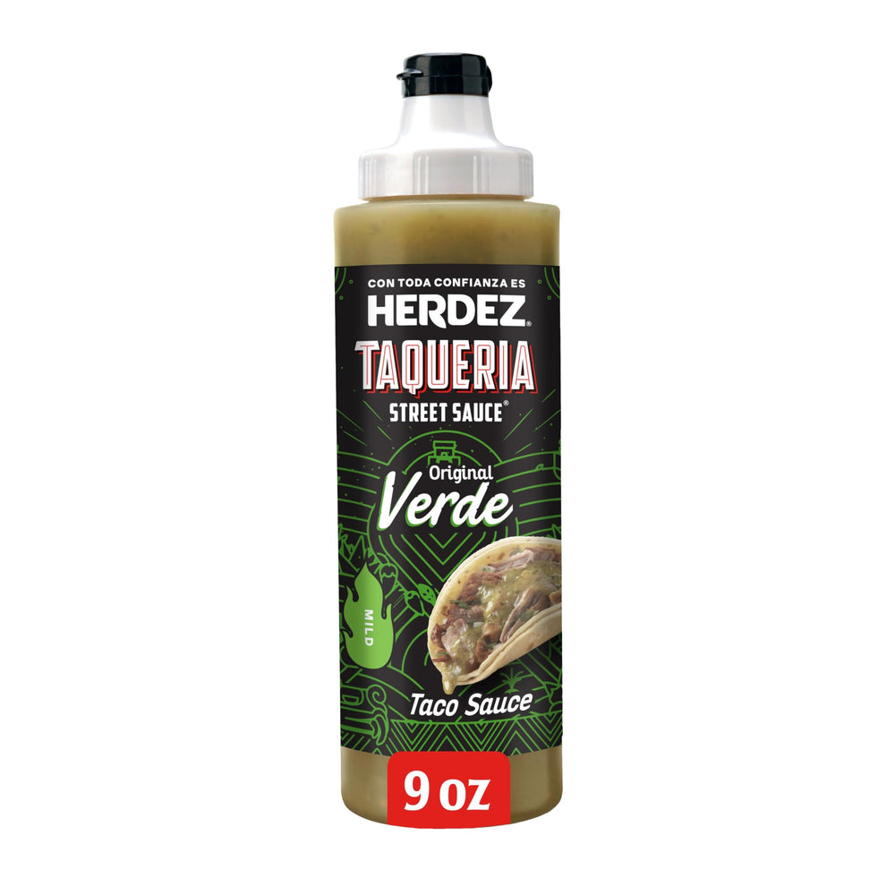 Herdez textura de la salsa verde en cucharada, color y consistencia