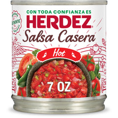 Herdez salsa servida en taza lista para añadir a platillos