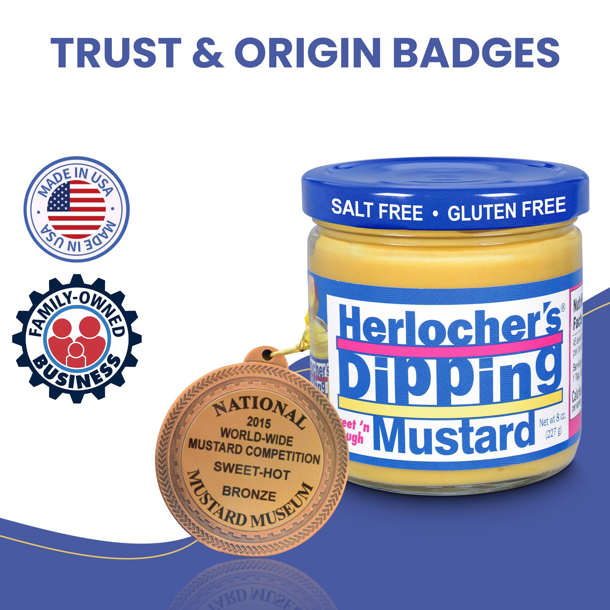 HERLOCHER'S DIPPING MUSTARD uso en sandwich aportando sabor dulce-ácido