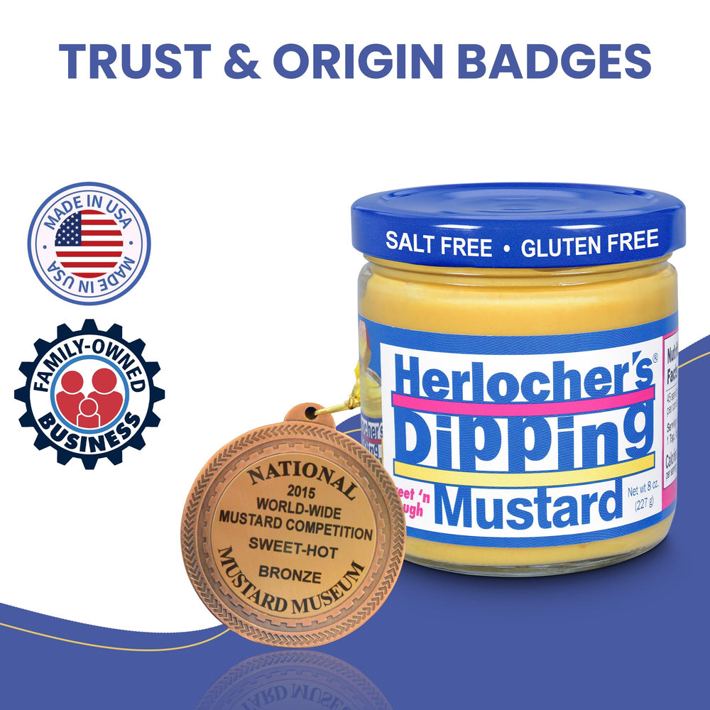 HERLOCHER'S DIPPING MUSTARD uso en sandwich aportando sabor dulce-ácido