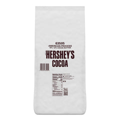 HERSHEY'S primer plano de textura del cacao en polvo para mezcla homogénea