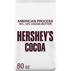 HERSHEY'S bolsa frontal 5 lb mostrando envase y cantidad, ventaja de almacenamiento