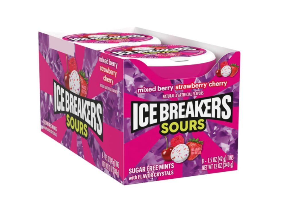 HERSHEY'S Ice Breakers primer plano de la textura que resalta intensidad