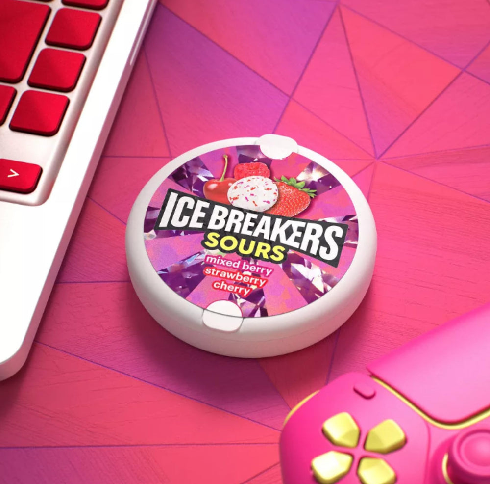 HERSHEY'S Ice Breakers etiqueta de ingredientes y datos nutricionales claros