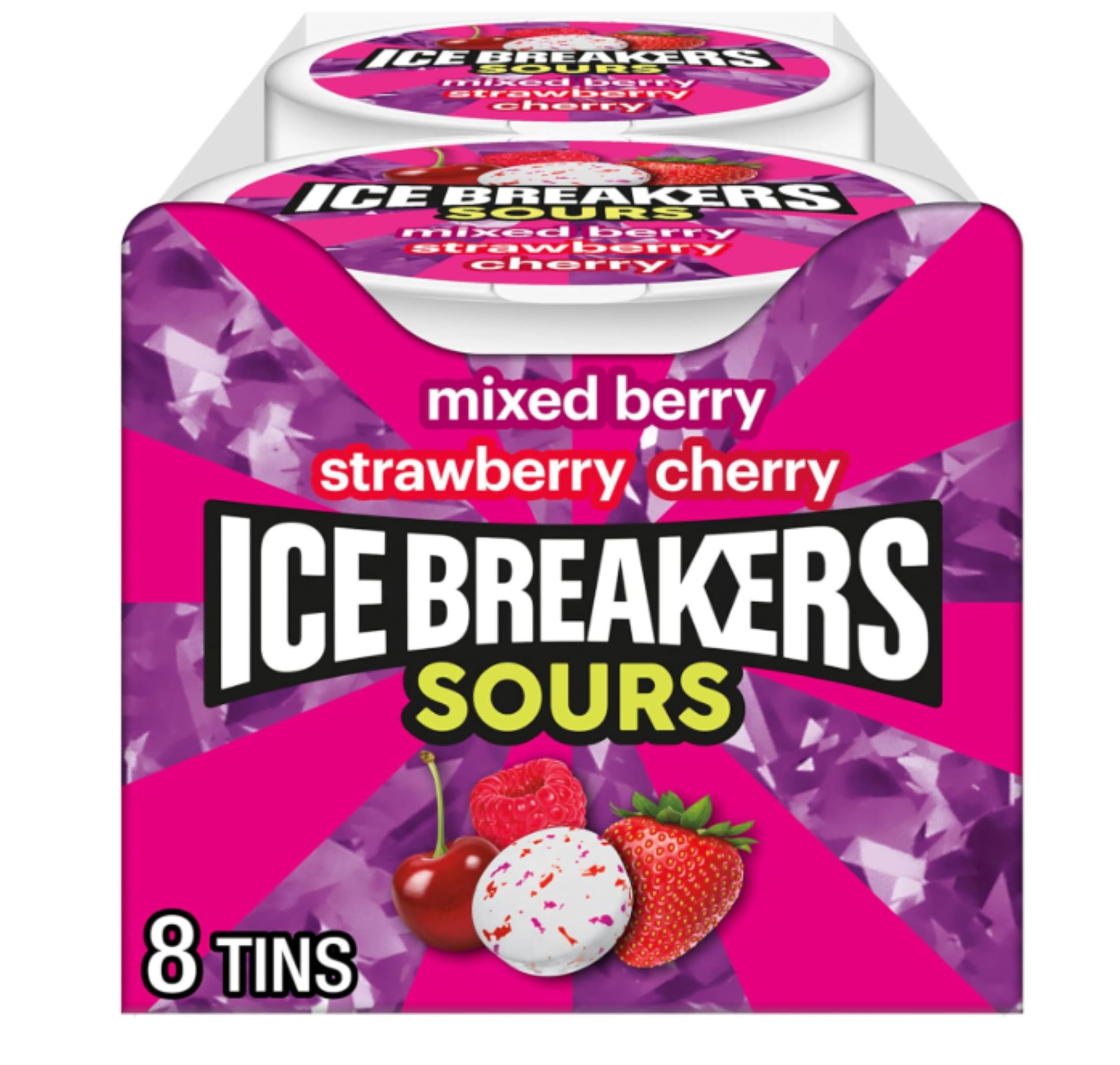 HERSHEY'S Ice Breakers múltiples envases apilados para repuestos fáciles
