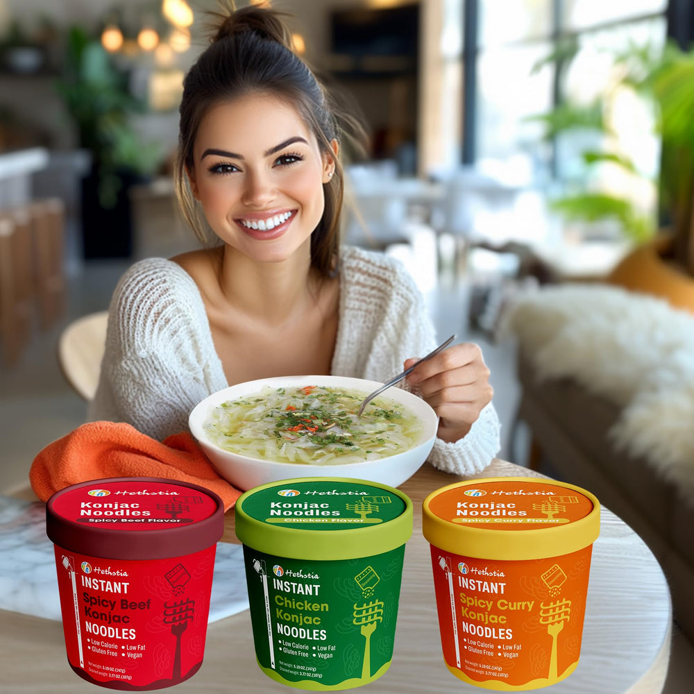Hethstia sopa servida en plato para mostrar aspecto apetitoso y real