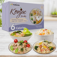 Hethstia fettuccine konjac detalle de tiras y flexibilidad para recetas