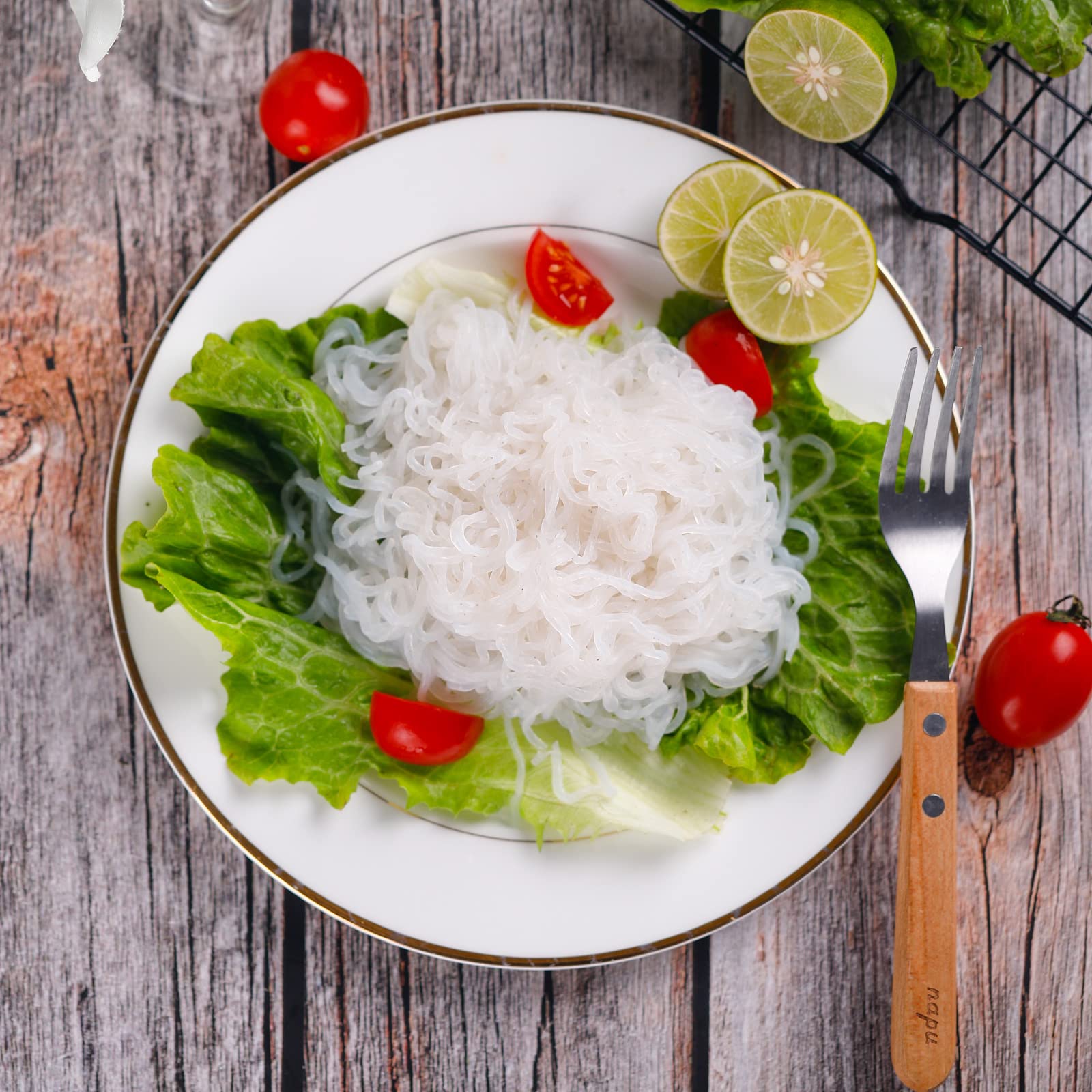 Hethstia fideos salteados con vegetales mostrando versatilidad en recetas