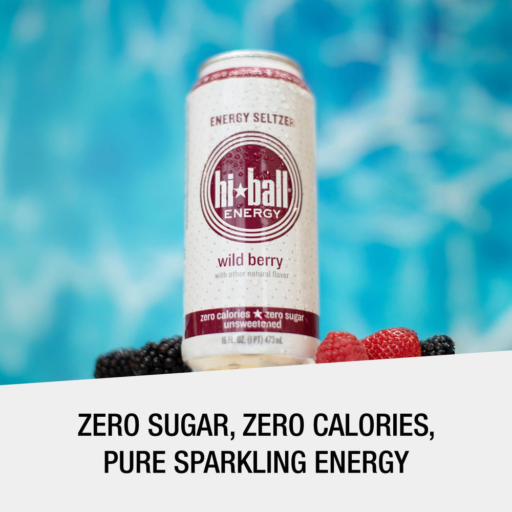 Hiball Energy primer plano de superficie y burbujas, textura refrescante