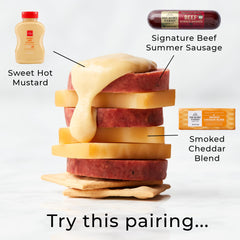 Hickory Farms mostaza y galletas incluidas añaden sabor a la tabla