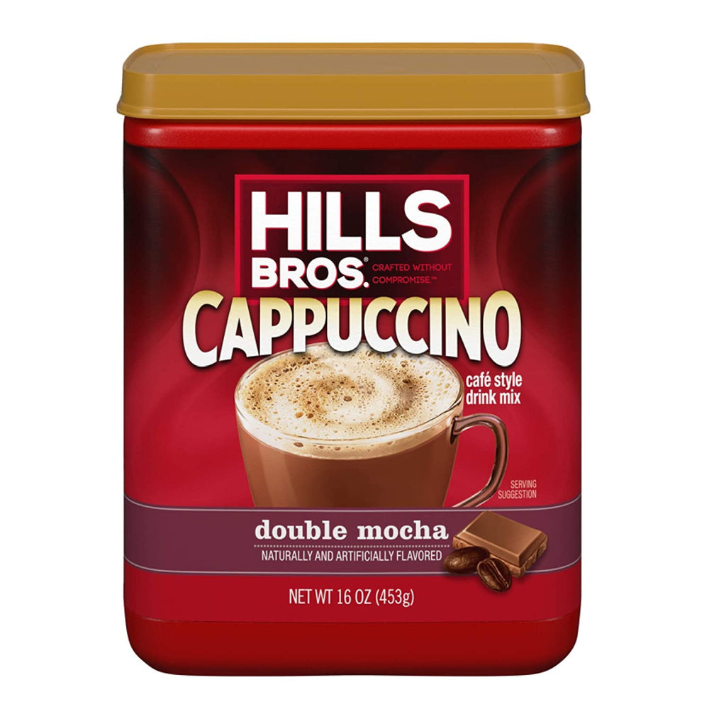 Hills Bros etiqueta con información nutricional y fecha de caducidad clara