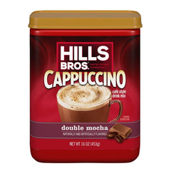 Hills Bros etiqueta con información nutricional y fecha de caducidad clara