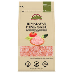 Himalayan Chef bolsa frontal de 2 lb mostrando etiqueta y cierre, versátil para cocina
