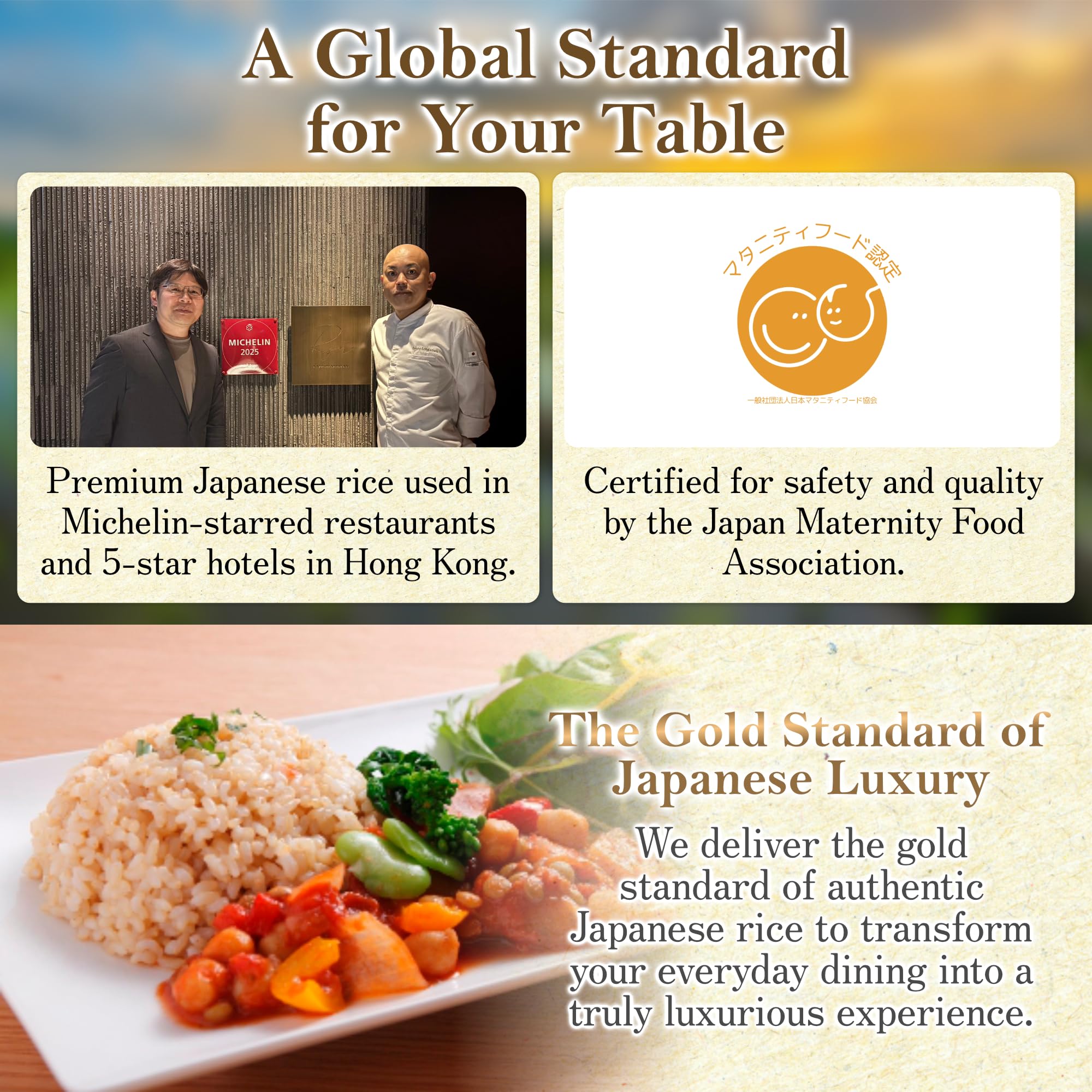 九州の大自然しらき HINOHIKARI en cocina japonesa, listo para servir