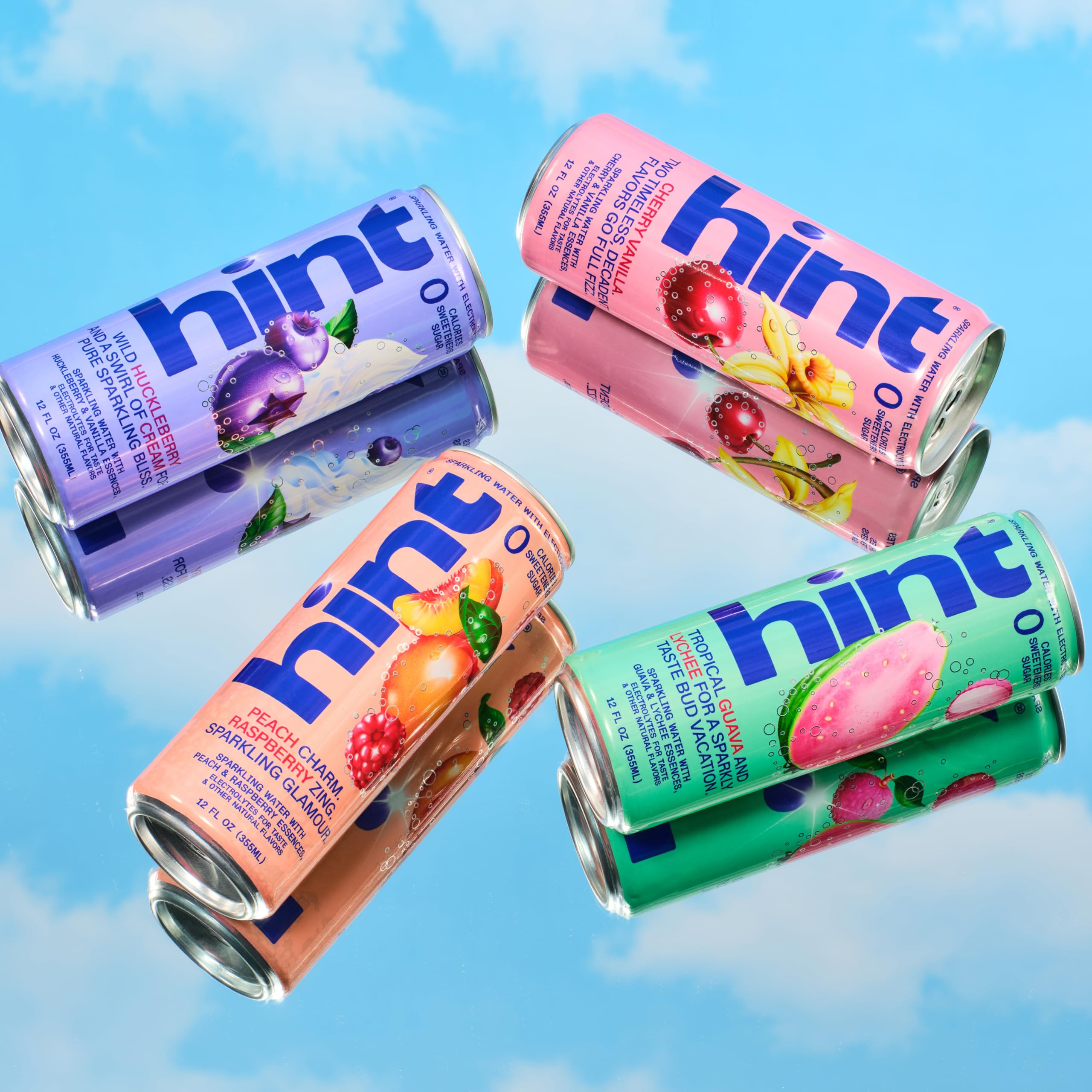 Hint en ambiente picnic ilustrando consumo social y refresco natural
