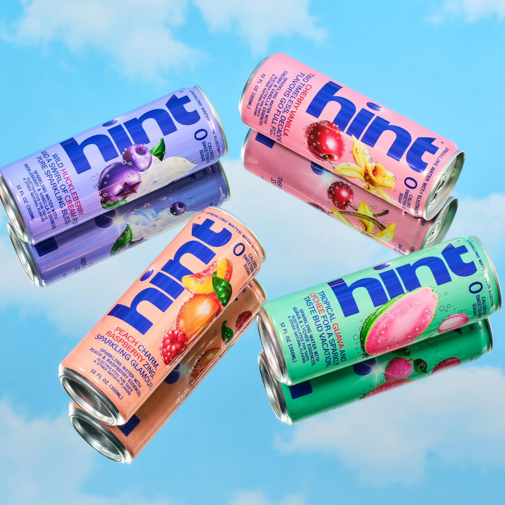 Hint en ambiente picnic ilustrando consumo social y refresco natural