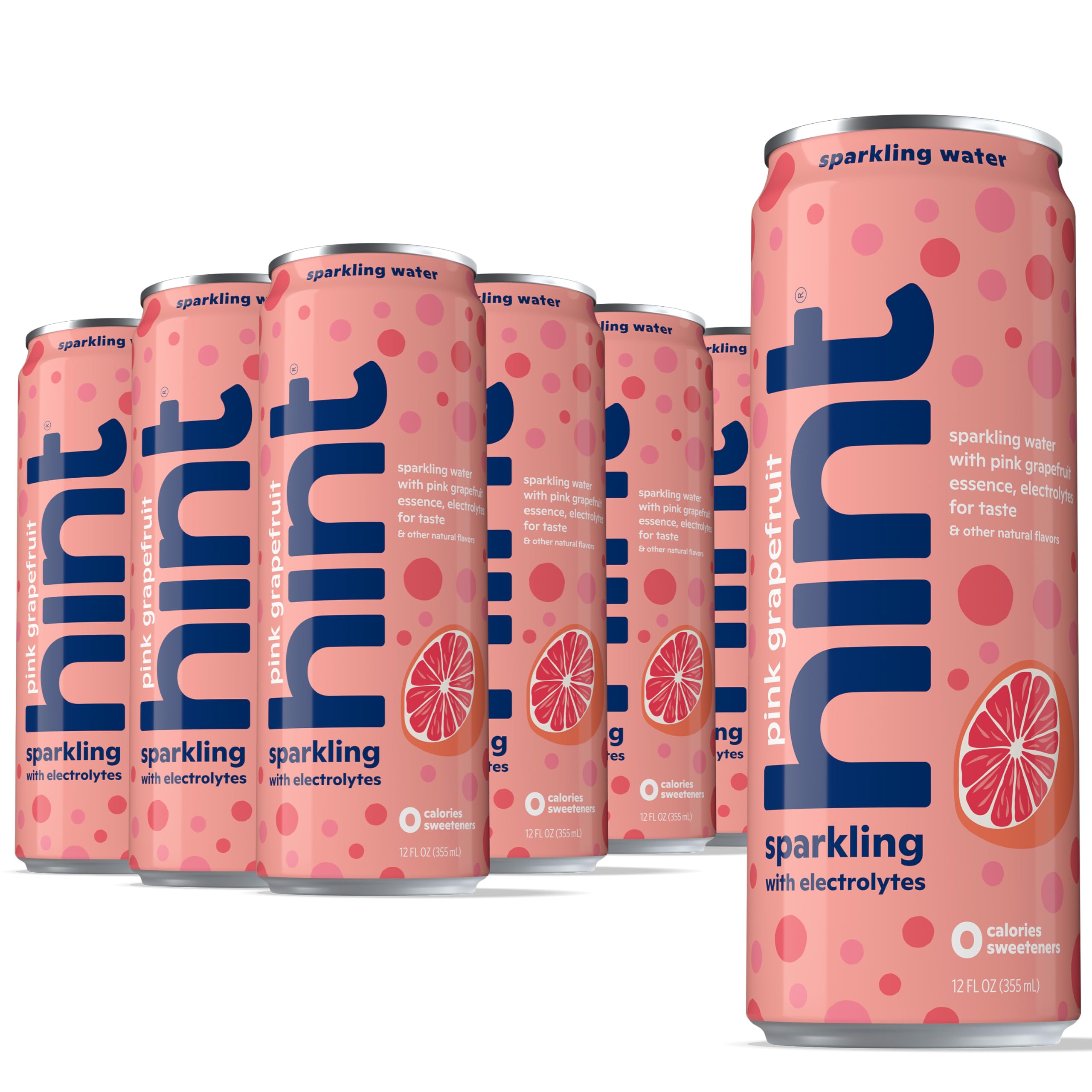 Hint lata frontal Pink Grapefruit mostrando diseño y frescura