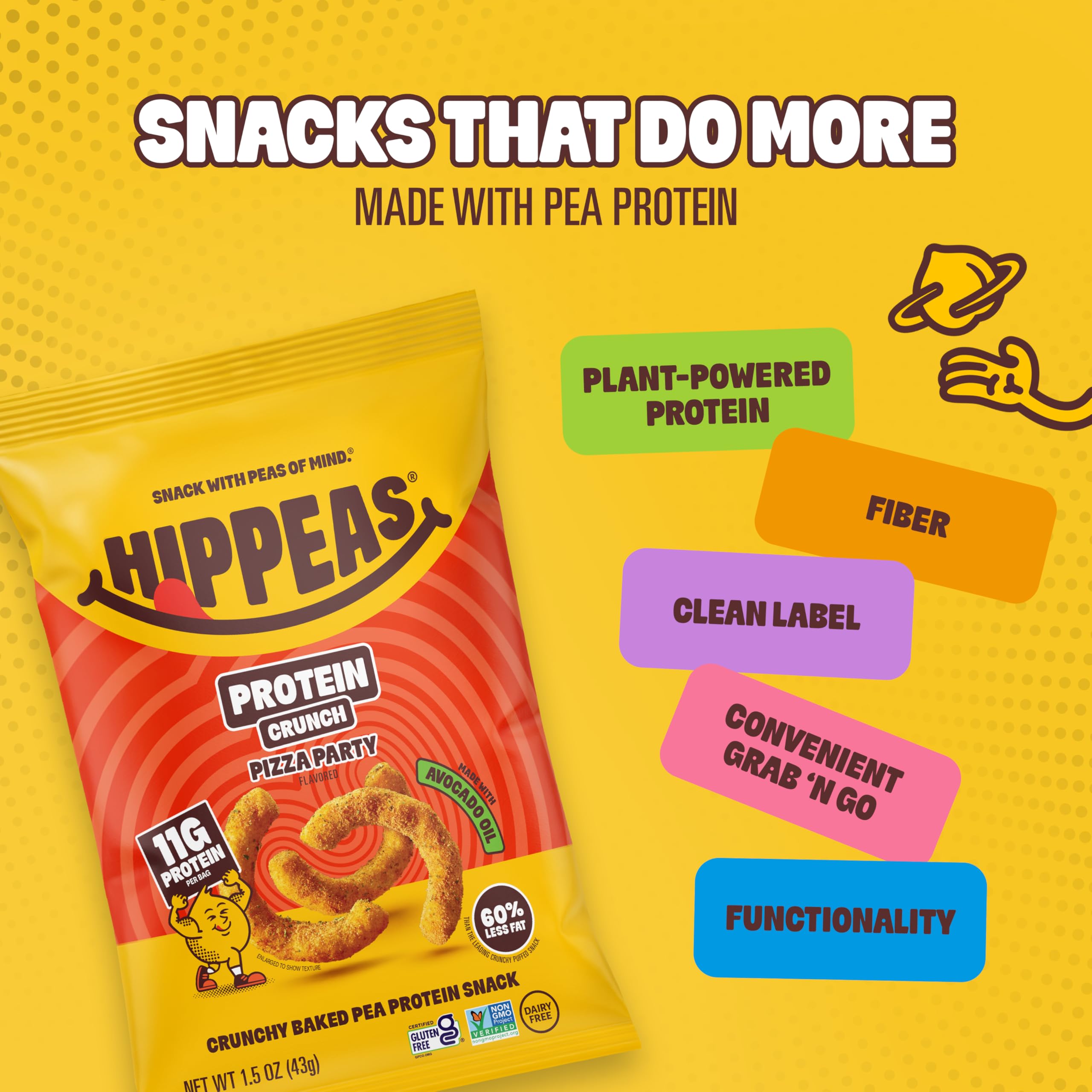 HIPPEAS proteína de guisante y ingredientes naturales como base nutritiva