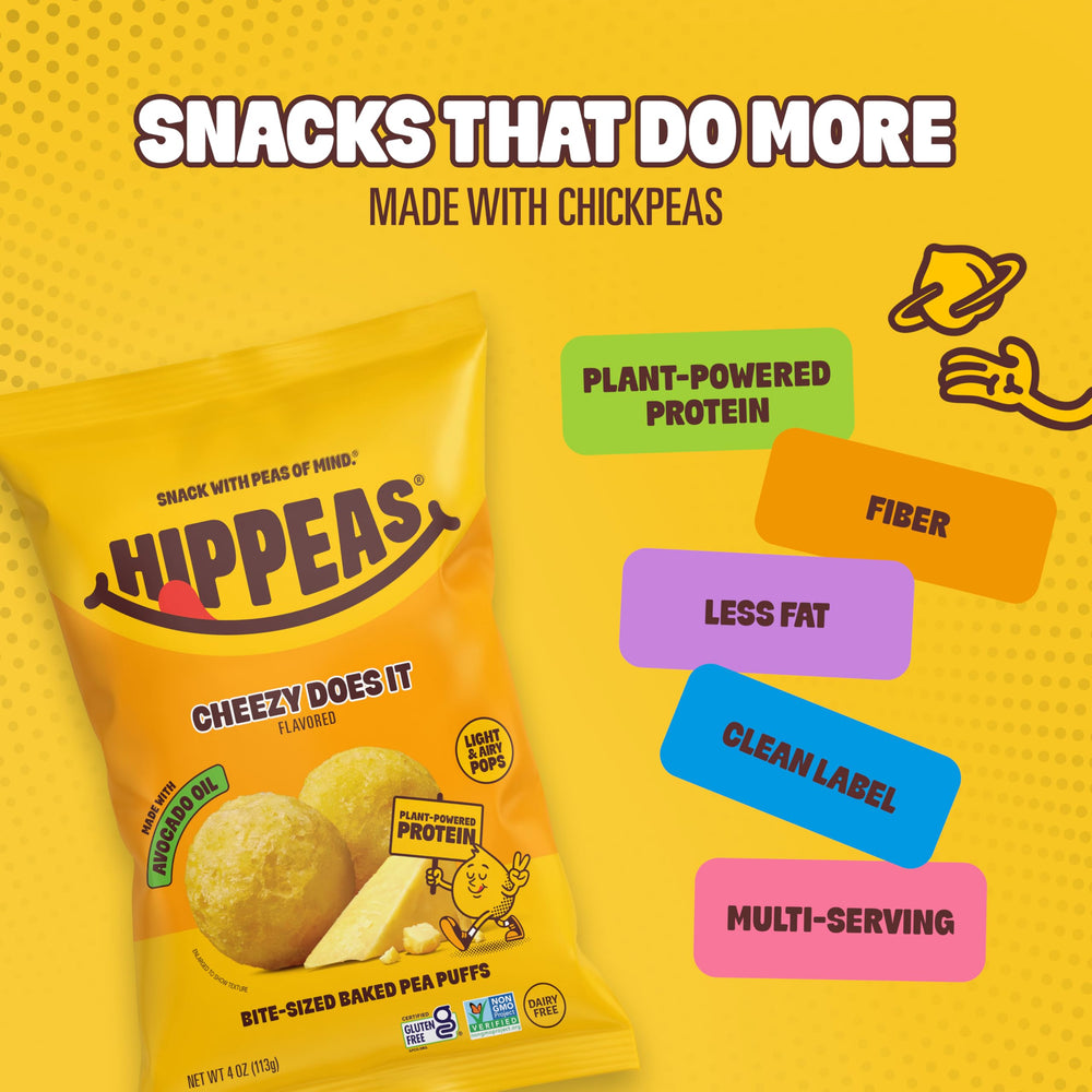 Hippeas bol con puffs listo para servir y compartir