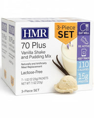 HMR empaque frontal del pack de 3 con información clara y diseño atractivo