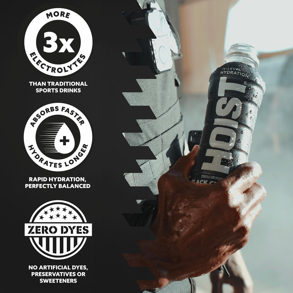 HOIST botella en mano durante entrenamiento para hidratación inmediata