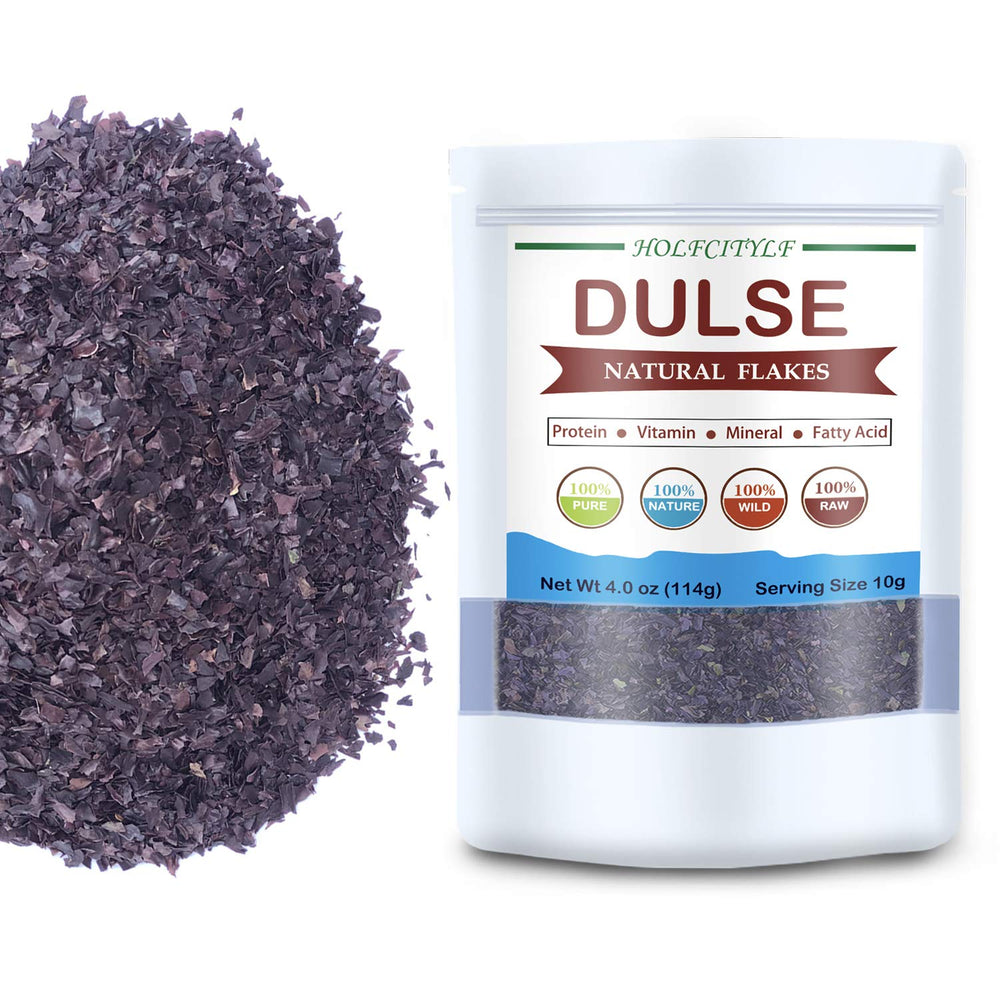 Holfcitylf copos de dulse espolvoreados sobre ensalada para realzar sabor