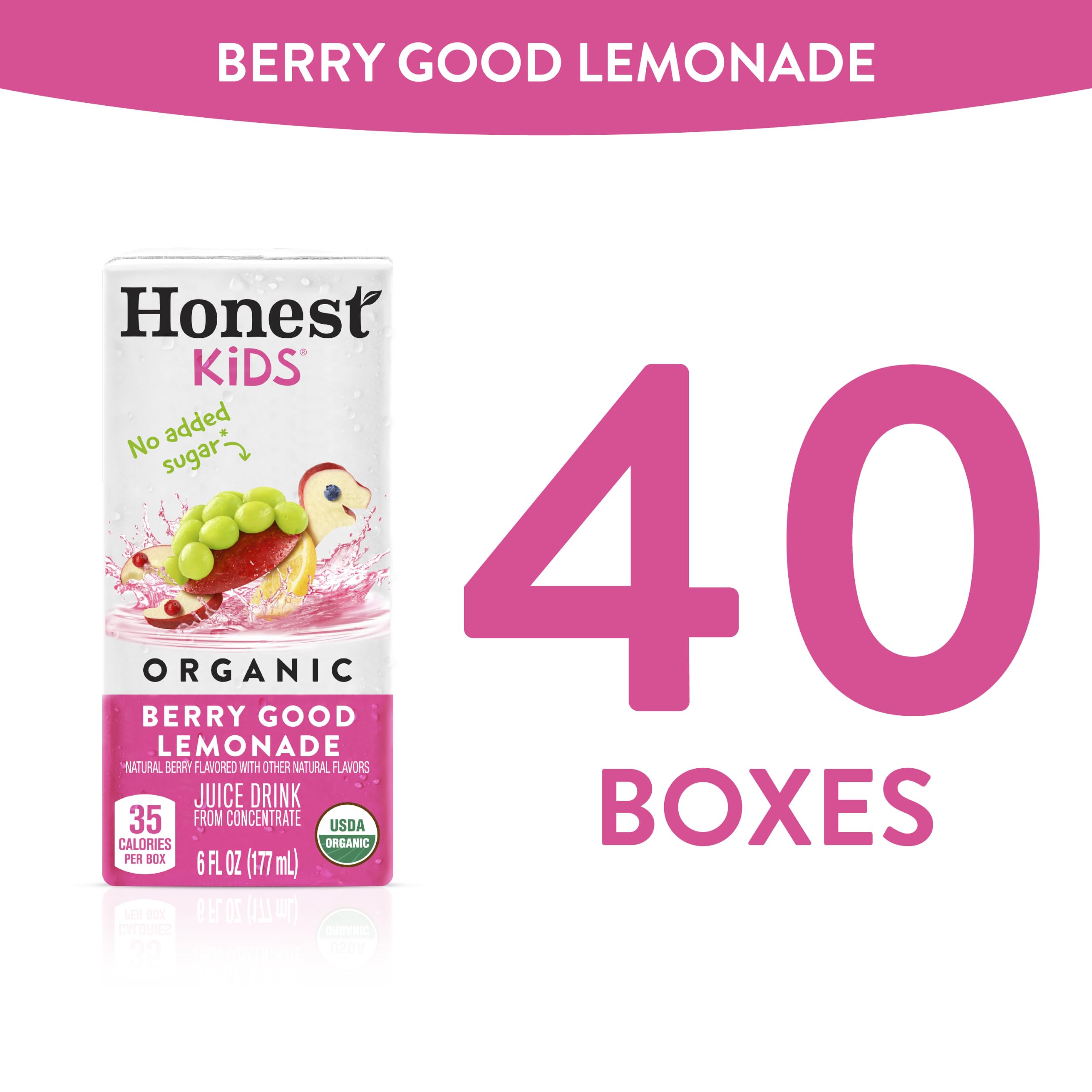 Honest Kids comparación de tamaño en una mano para mostrar porción