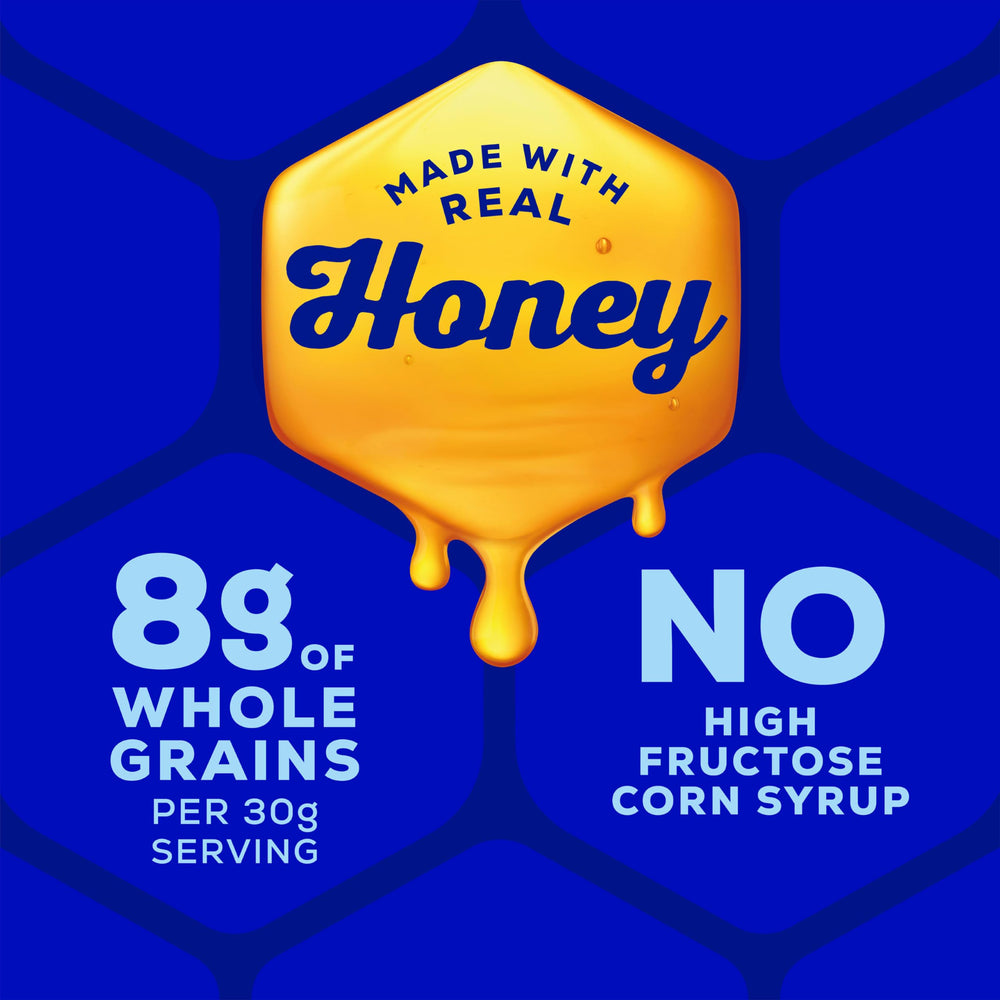 Honey Maid caja abierta mostrando múltiples paquetes para repartir en fiestas
