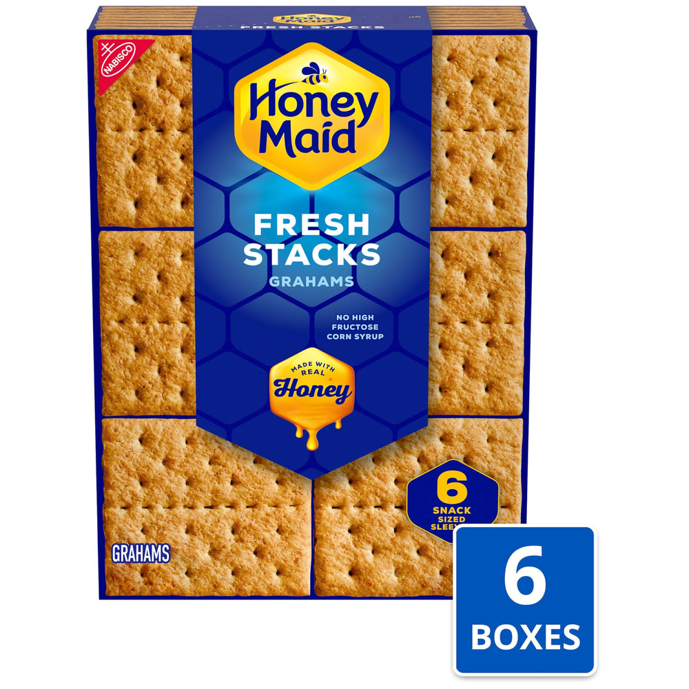 Honey Maid galletas apiladas con chocolate para montar s'mores rápidos