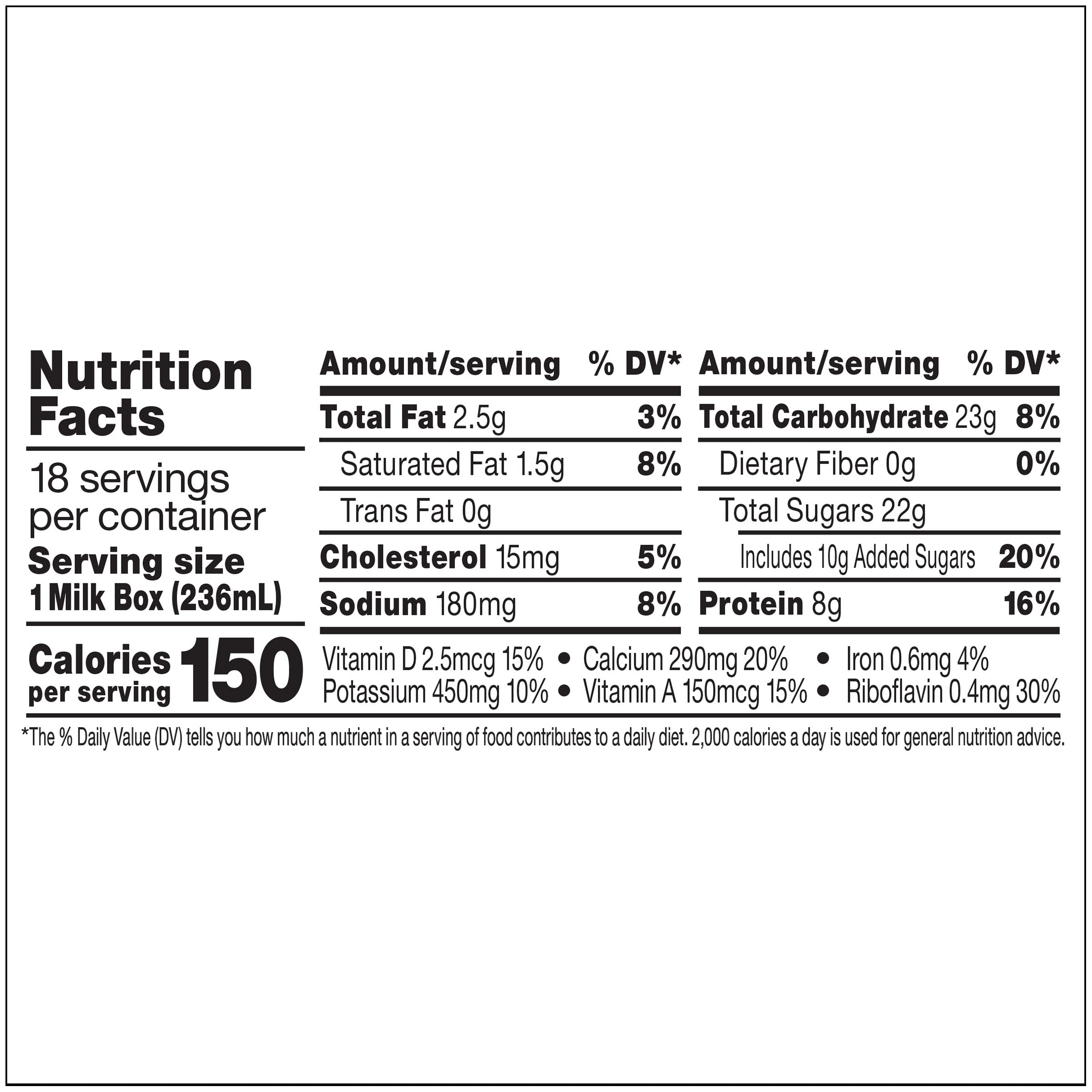 Horizon Organic caja abierta vertida en vaso lista para beber