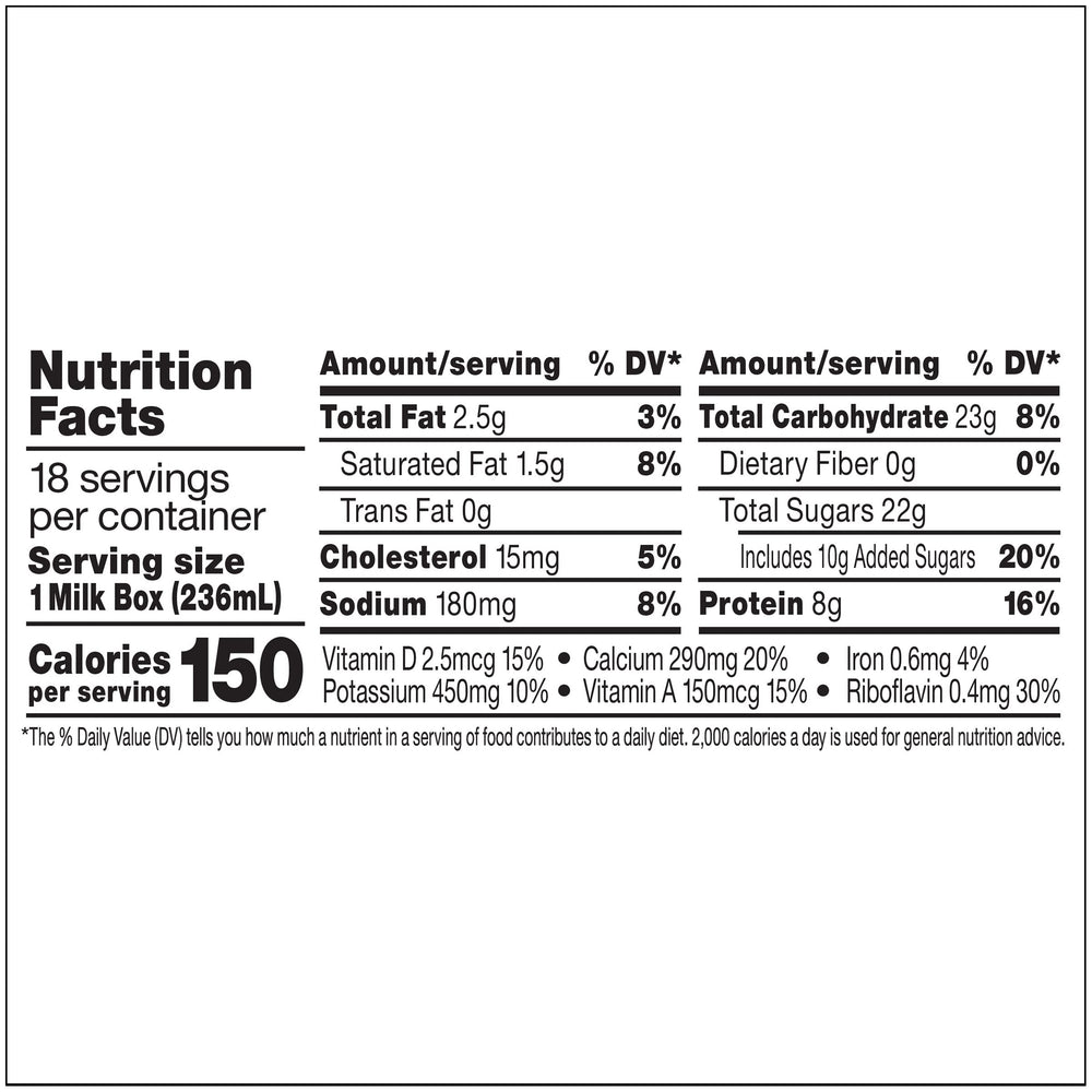 Horizon Organic caja abierta vertida en vaso lista para beber