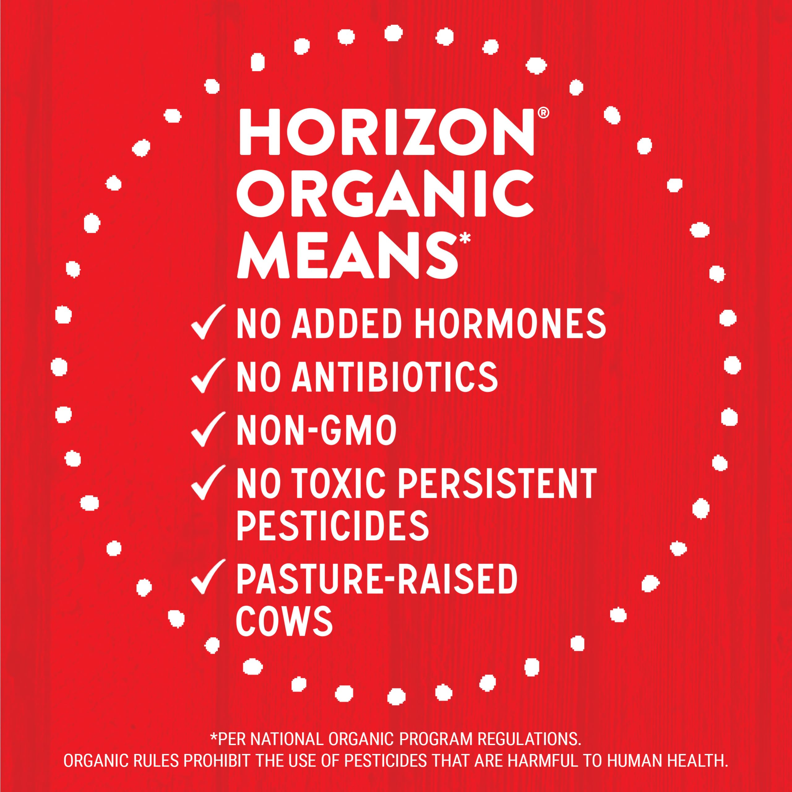 Horizon Organic caja dentro de una mochila para llevar