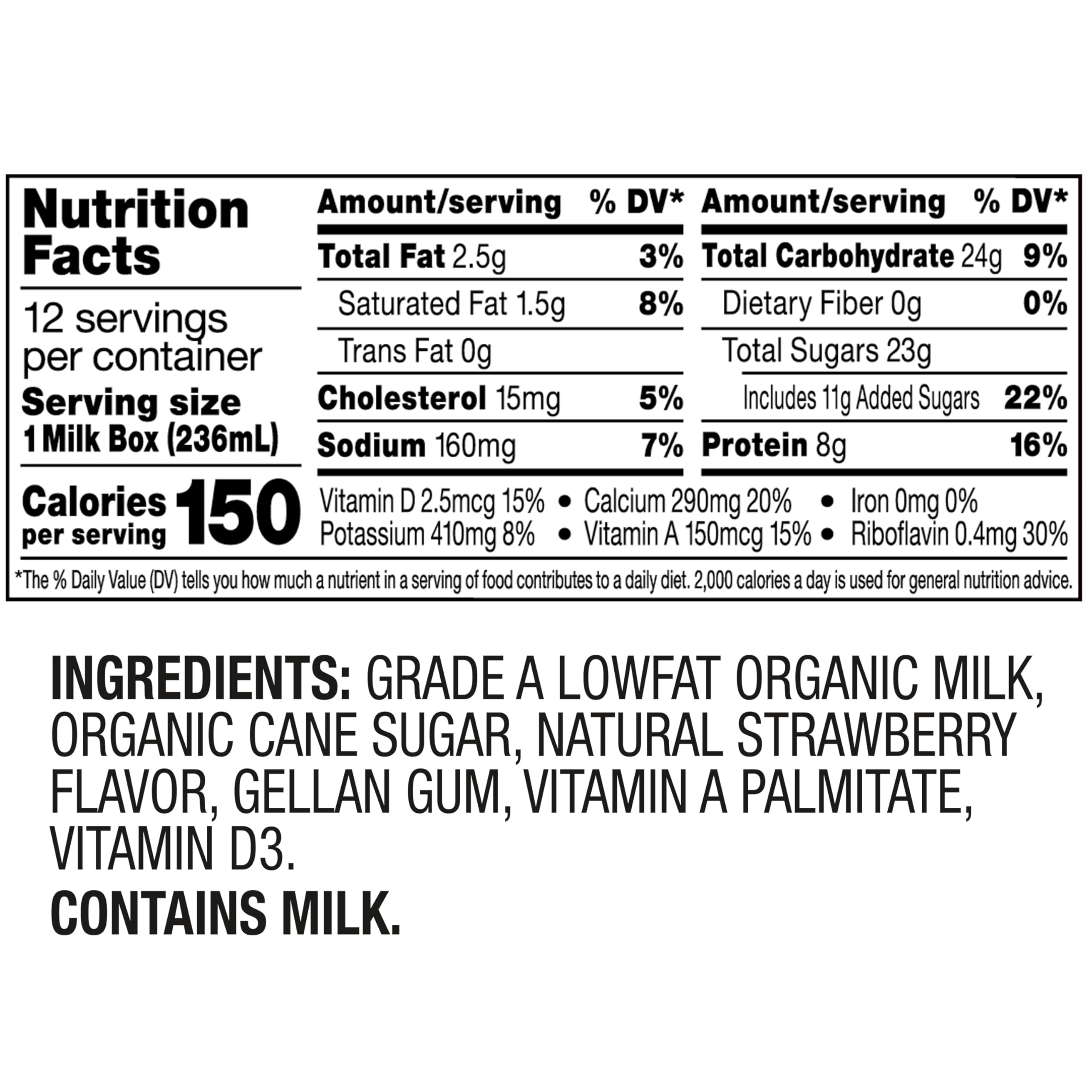 Horizon Organic pack de 12 cajas listo para almacenar sin refrigeración